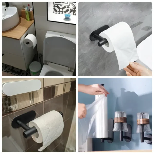 S02798262d08a440fb438364987868331v.webp Adhesive Kitchen Paper Towel Holder