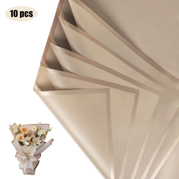 S044700533e9d4104b62d14d831165694M.webp Gold-Edge Bouquet Wrapping Paper