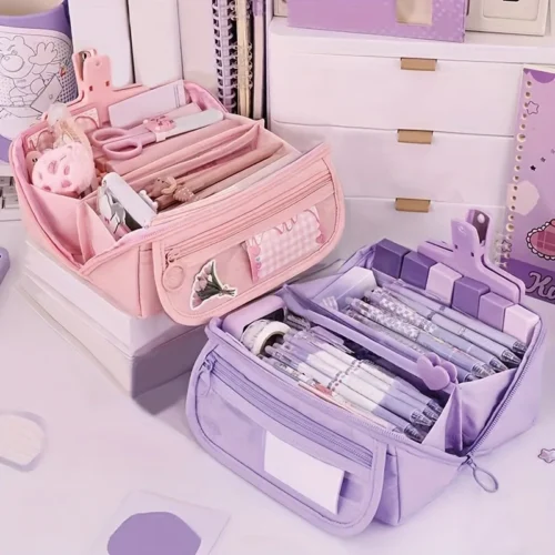 Large Multi-Compartment Pencil Case