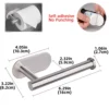 S0d6f2b0332834dbe9e651f70b4a3d4bb2.webp Adhesive Kitchen Paper Towel Holder