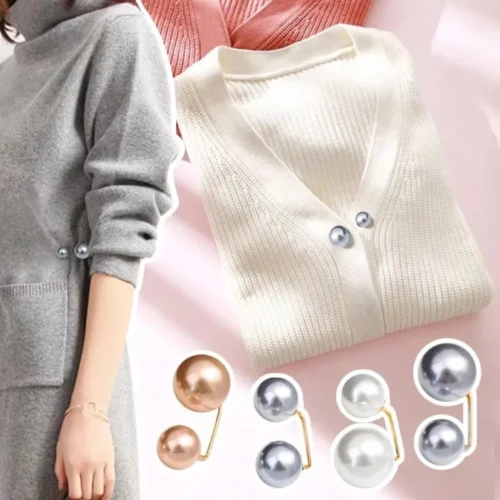 Decorative Pearl-Style Garment Pins