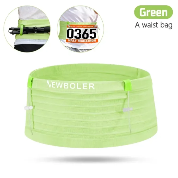 NEWBOLER Running Waist Bag and Race Belt
