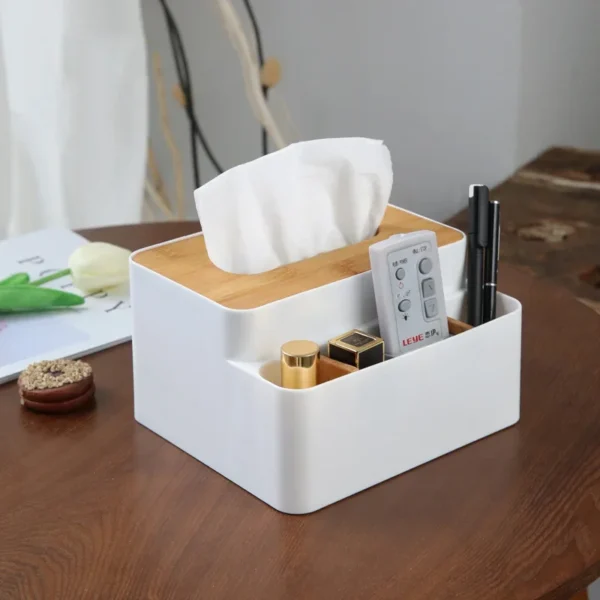 Desktop Remote Control and Cosmetics Storage Box