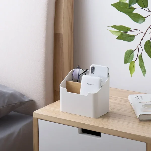 Desktop Remote Control and Cosmetics Storage Box