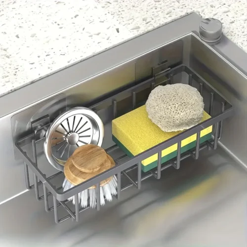 No-Drill Kitchen Sink Storage Organizer