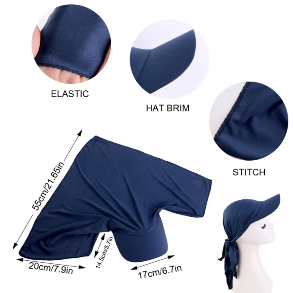 S267844c92b9a40bb9762110350a87961K.webp Turban-Style Visor Hat