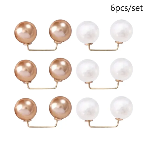 Decorative Pearl-Style Garment Pins