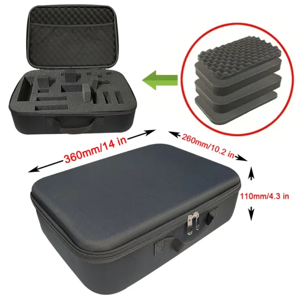S2f896d49459f4cc295acb332b6787005c.webp Hard Travel Storage Case with Customizable Foam