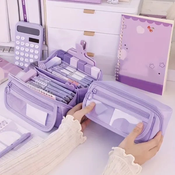 S391b3b21f19d4233b43475561a7cc850E.webp Large Multi-Compartment Pencil Case