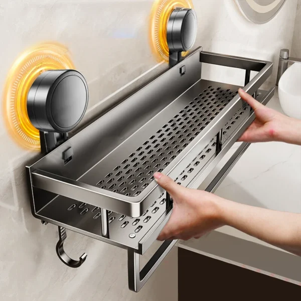 S45cdc19dedaa4e85be224228799b4f88a.webp No-Drill Suction Bathroom Storage Shelf