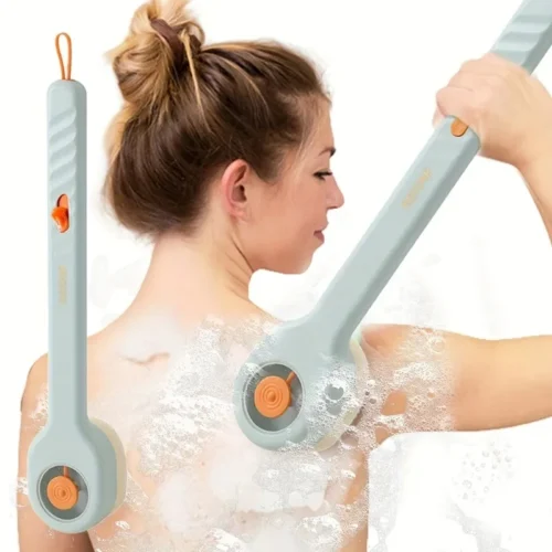Long-Handle Soap Dispensing Bath Brush