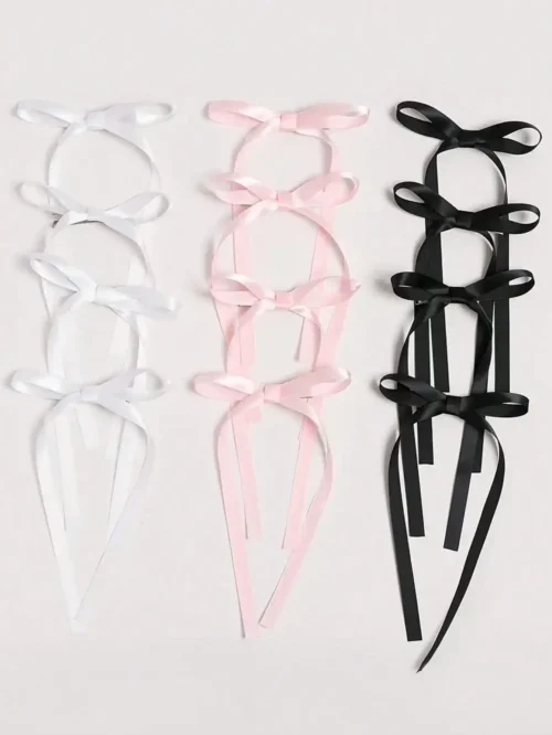 Ribbon Bow Hair Clips