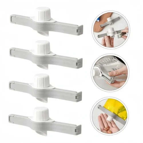Food Bag Sealing Clips with Screw Caps