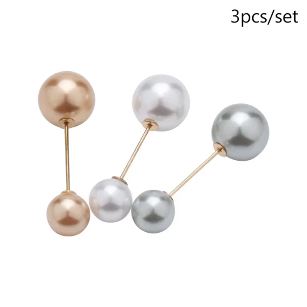 Decorative Pearl-Style Garment Pins