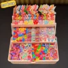 Colorful Hair Clip and Elastic Band Set