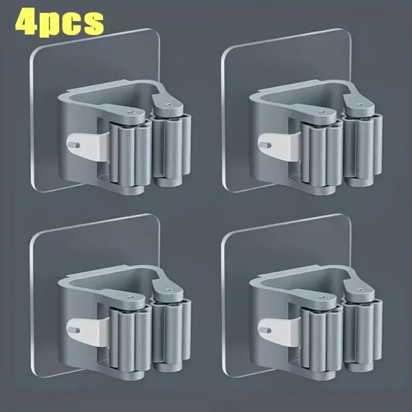 S66fba9fa65f649a8b3576ac36e69e4d1z.webp Wall-Mounted Mop and Broom Holder