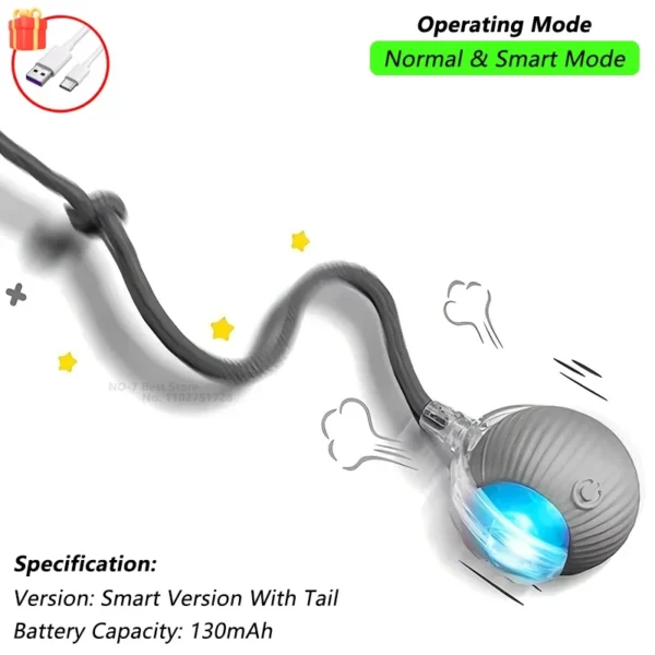 Rechargeable Rolling Cat Ball