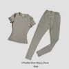 S74c460544de6427d977f690ecdfc497c3.webp Women's Short-Sleeve Workout and Leggings Set