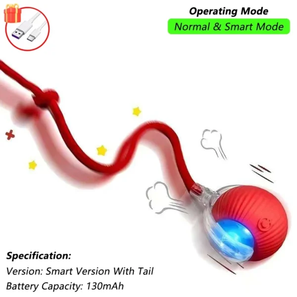 Rechargeable Rolling Cat Ball