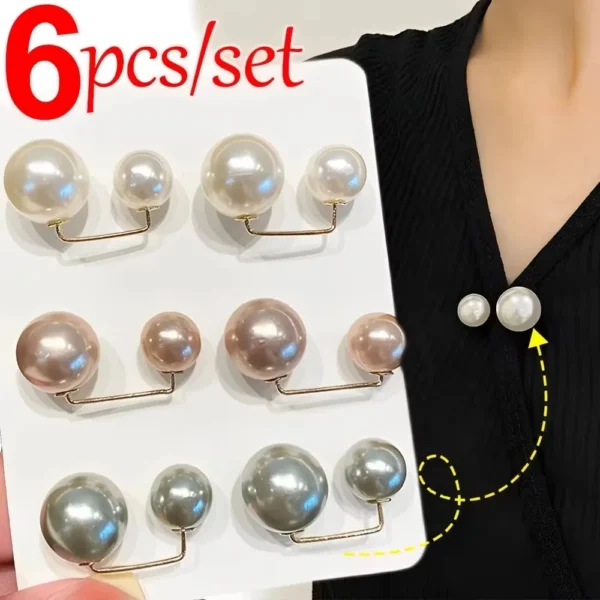 Decorative Pearl-Style Garment Pins