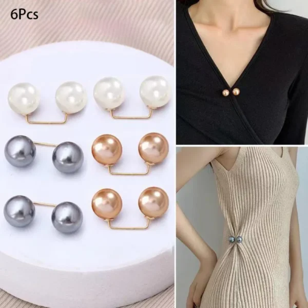 Decorative Pearl-Style Garment Pins
