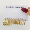 Geometric Hoop Earring Set