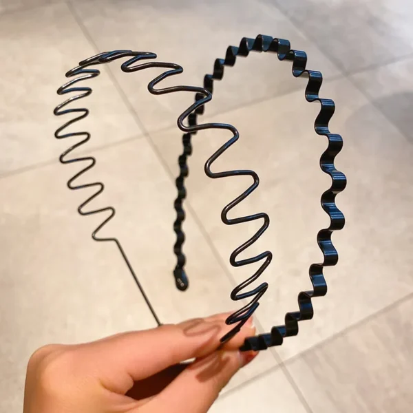 Wavy Metal Hair Headbands
