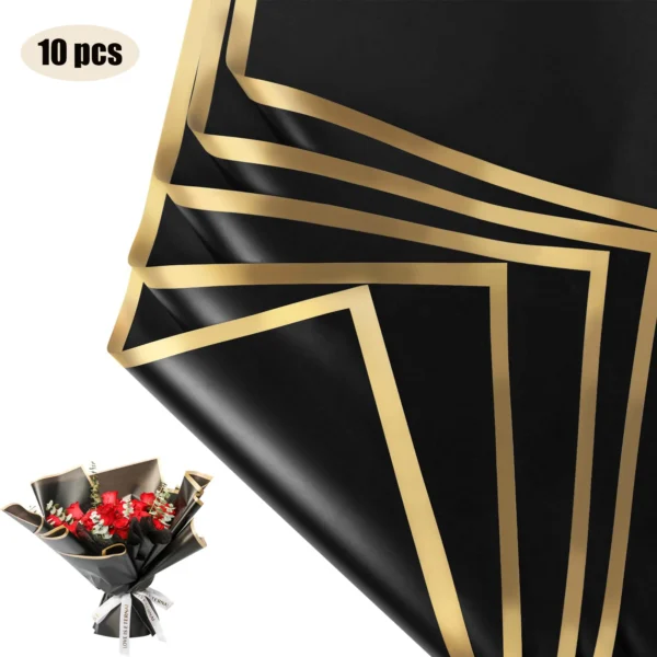 S8adb78209efa44b99f08c7bd0fadcbf0J.webp Gold-Edge Bouquet Wrapping Paper
