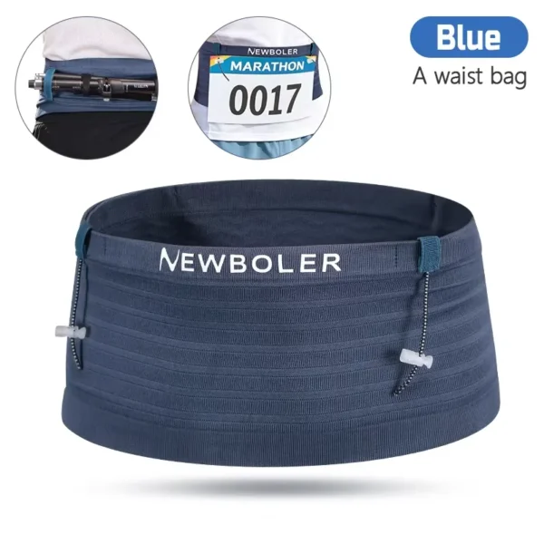 NEWBOLER Running Waist Bag and Race Belt