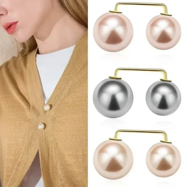 Decorative Pearl-Style Garment Pins