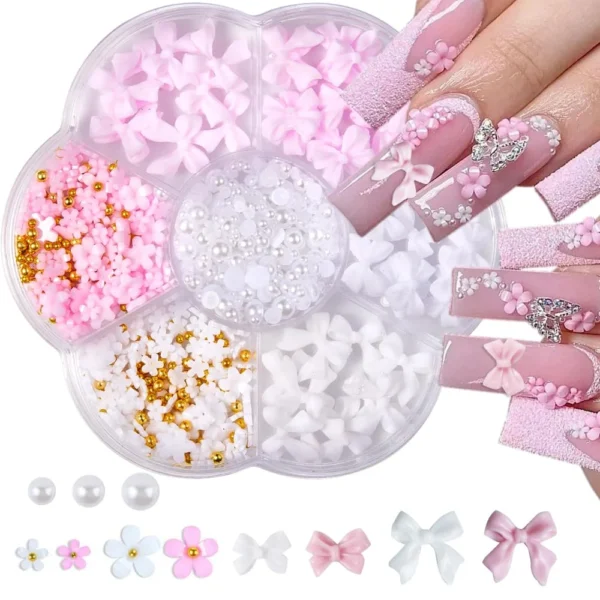 Safd7bf5b7e0e48adba009229d09a0a05a.webp Bow and Flower Nail Art Charms