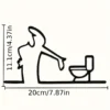 Flat Metal Bathroom Wall Decoration