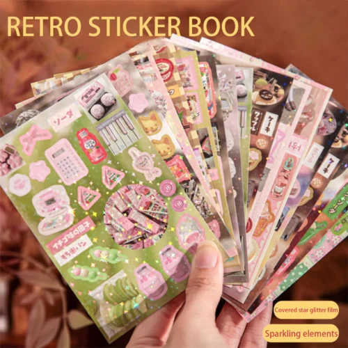 Cafe-Themed Scrapbook Stickers
