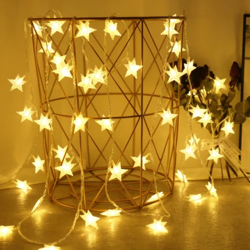 Star-Shaped LED String Lights