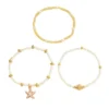 Starfish and Shell Anklet Set