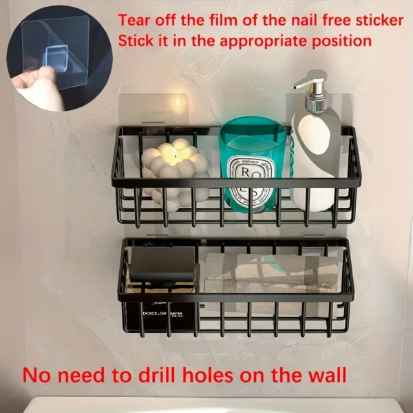 Se194fd143ed441e3b052cf3b9a9e09a44.webp No-Drill Kitchen Sink Storage Organizer