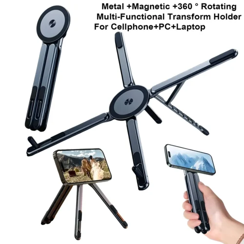 Foldable Phone Holder and Selfie Stick