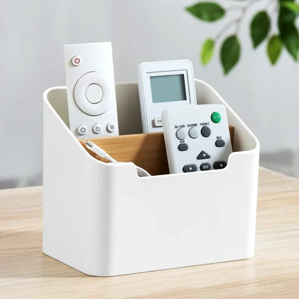 Desktop Remote Control and Cosmetics Storage Box