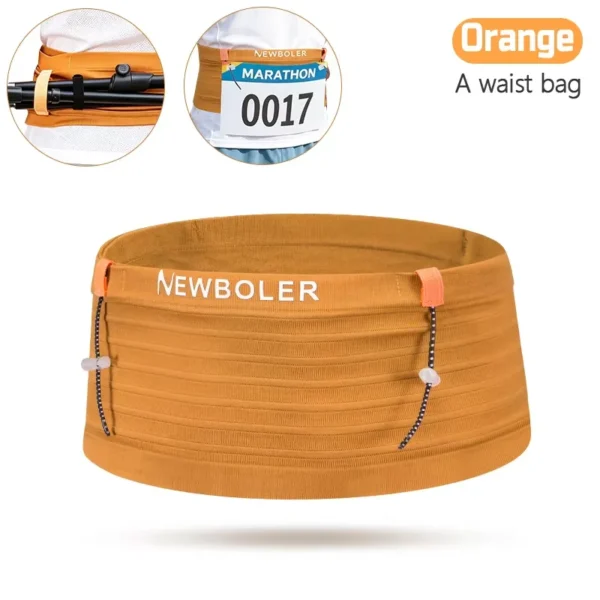 NEWBOLER Running Waist Bag and Race Belt