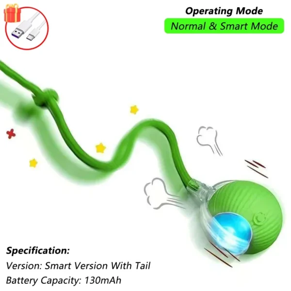 Rechargeable Rolling Cat Ball