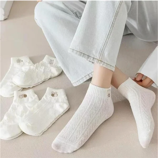 Five-Pair Printed Ankle Socks