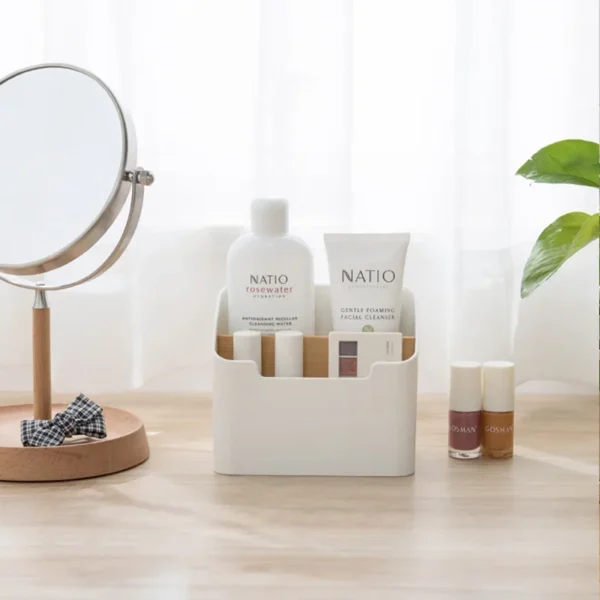 Desktop Remote Control and Cosmetics Storage Box