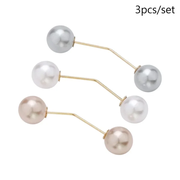 Decorative Pearl-Style Garment Pins
