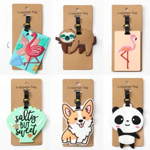 Corgi and Cat Luggage Tags