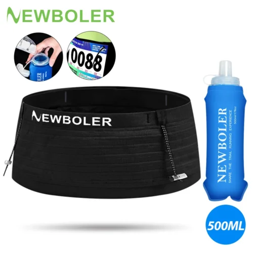 NEWBOLER Running Waist Bag and Race Belt