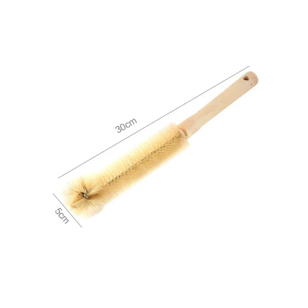 Long-Handled Wooden Bottle Cleaning Brush