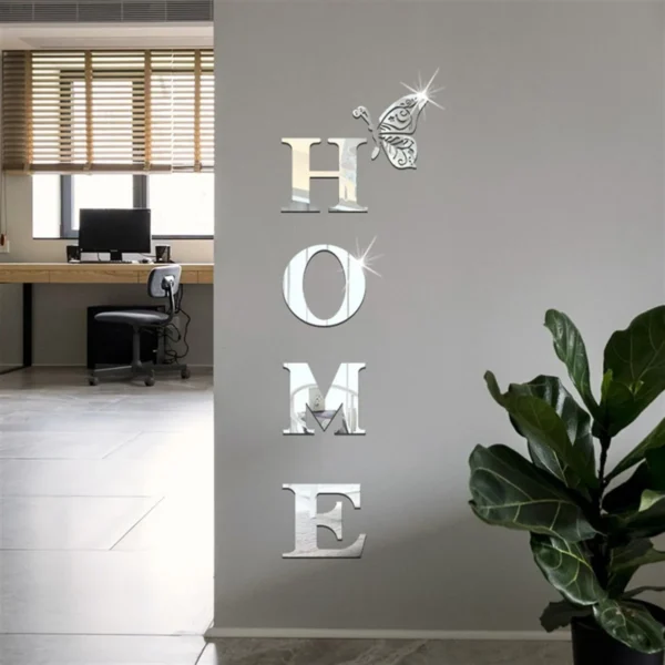 Sf805c7bd6f444a78b4ce548384e2e79aV.webp HOME Letter Mirror Wall Stickers