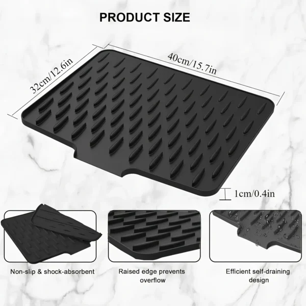 Sfb91aae02017437e83752e22e507a439O.webp Silicone Sink and Countertop Drain Mat
