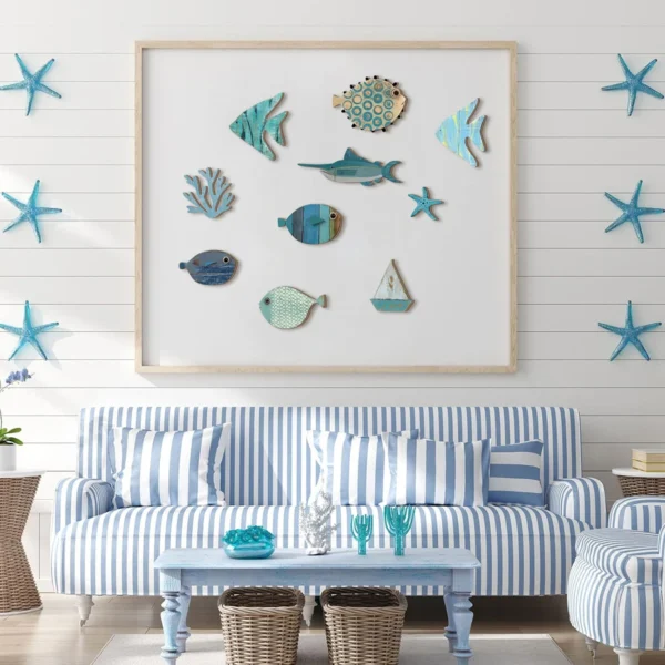 Sfbeba056382d457f9e7476c1177fe1716.webp Wooden Coastal Ocean Wall Decoration Set